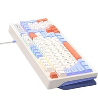 Image 1 of 98-Key Wired Gaming Keyboard RGB Backlit Ergonomic