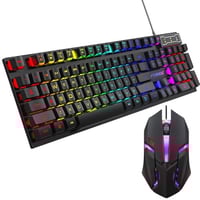 Image 1 of 104-Key RGB Backlit Gaming Keyboard & Mouse Set