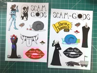 Scam the Gods Sticker Sheet