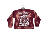 Image 2 of Sade Adu Black Samurai black panther party kanji Boston College burgundy/white sweatshirt