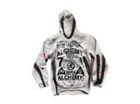 Image 2 of  Sade Adu black panther party NYC art dept kanji gray/black/red zip up hoodie