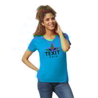 Image 3 of Women's Heavy Cotton V-Neck T-Shirt / G500VL