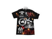 Image 1 of Black Samurai Black panther NYC Kanji art dept champion red/white/black T-shirt