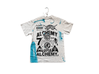 Image 2 of Sade Adu black panther party kanji graff Penn State art dept gray/black/blue T-shirt