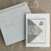Image 10 of Dainty floral vines lace white ink printed vellum paper belly bands  PACK of 10