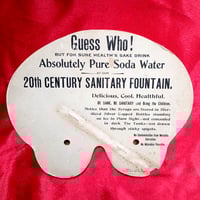 Image 3 of Guess Who! - Sanitary Soda Fountain - Advertising Paper Mask (1903)
