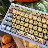 Image 3 of Snoopy Retro Mechanical Keyboard – Hand-painted MOA Keycaps