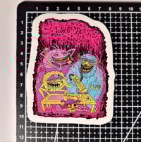 Image 2 of Sanguisugabogg Monsters Partying And Getting Fucked Up Glossy Finish LAMINATED Vinyl Sticker