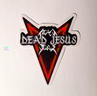 Image 1 of Dead Jesus Band Logo Local Edmonton Death metal Legends Glossy Finish LAMINATED Vinyl ST\ticker