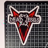 Image 2 of Dead Jesus Band Logo Local Edmonton Death metal Legends Glossy Finish LAMINATED Vinyl ST\ticker