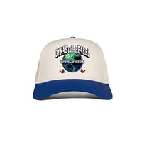 Worldwide Snapback | Cream / Blue 