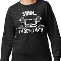Image 1 of Shh... I'm Doin Math funny gym shirt