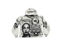 Image 1 of Sade Adu Black panther party art dept gray/black hoodie