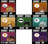 A Rainbow of Short Kings || Stickers [Misc.]