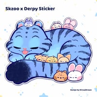 Skzoo x Derpy The Tiger Sticker 