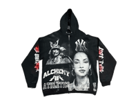 Image 1 of Sade Adu Black Samurai NY kanji dept black/white/red hoodie