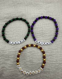 Image 1 of Football Sports Team Bracelets