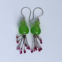Image 3 of Hanging Drops earrings (kiwi)