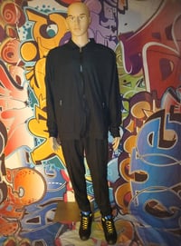 Image 2 of Mens black zipper pants set size Extra Large one left.