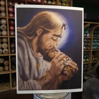Image 2 of Hot dog Jesus 11x14” Art Print
