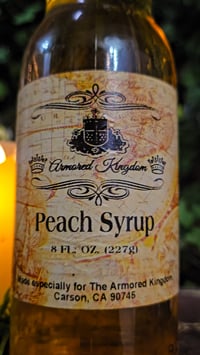 Image 2 of 👑The Armored Kingdom Gourmet Peach Syrup (8oz)🍑🥞