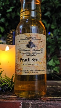 Image 3 of 👑The Armored Kingdom Gourmet Peach Syrup (8oz)🍑🥞
