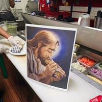 Image 1 of Hot dog Jesus 11x14” Art Print