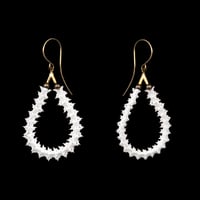 "Carena" Snake Vertebrae Bone Earrings