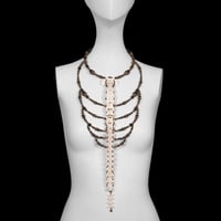 Image 1 of "Cia" Complete Spine Ribcage Necklace