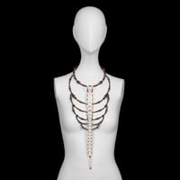 Image 2 of "Cia" Complete Spine Ribcage Necklace