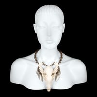 Image 2 of "Lana" Skull and Jaw Bone Necklace