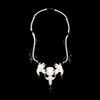 Image 4 of "Anda" Skull and Jaw Bone Necklace