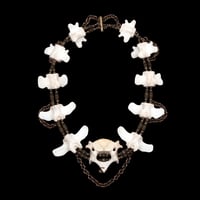 Image 4 of "Velda" Multiple Vertebrae Bone Necklace