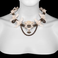 Image 1 of "Velda" Multiple Vertebrae Bone Necklace