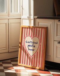 Image 3 of Certified Pasta Lover Print