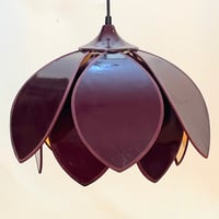 Image 3 of Grande suspension design fleur Lotus de Robert de Schuytener années 80