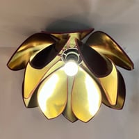 Image 4 of Grande suspension design fleur Lotus de Robert de Schuytener années 80