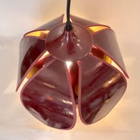 Image 8 of Grande suspension design fleur Lotus de Robert de Schuytener années 80