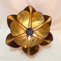 Image 6 of Grande suspension design fleur Lotus de Robert de Schuytener années 80