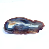 Image 5 of Vide-poche en tranche d'agate bleu vintage 1960 cendrier 