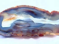 Image 7 of Vide-poche en tranche d'agate bleu vintage 1960 cendrier 