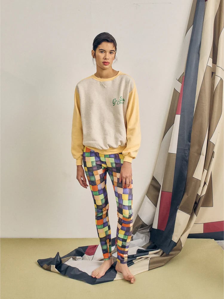 Image of 2-Leggins RAINBOW PLAID