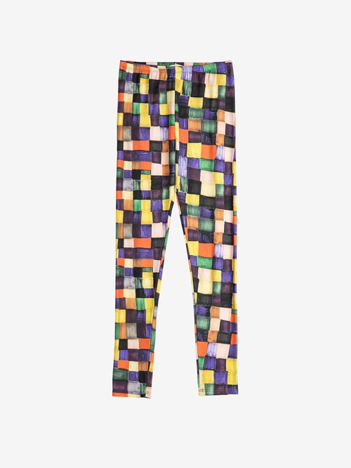 Image of 2-Leggins RAINBOW PLAID