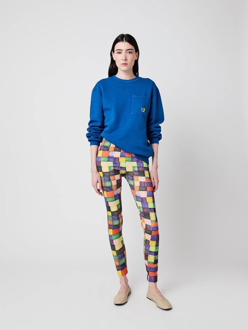 Image of 2-Leggins RAINBOW PLAID