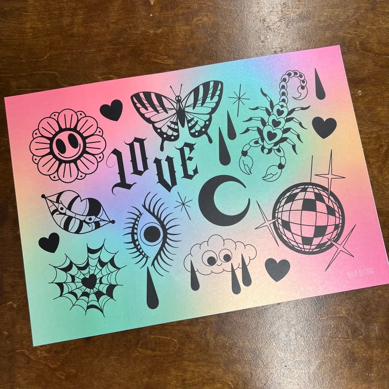 Shimmery Prints by Keely Glitters