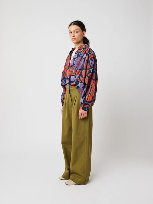 Image of 2-Pantalón ancho plisado