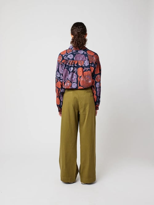 Image of 2-Pantalón ancho plisado