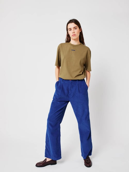 Image of 2-Pantalón azul pana
