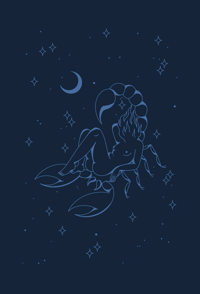Scorpio vibes - Screenprint 