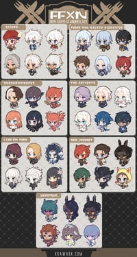 Image 1 of FFXIV Bite-sized standees Set 